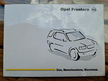 Libretto uso e manutenzione Opel Frontera