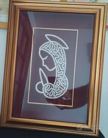 quadro con Madonna in pizzo di Cantù 