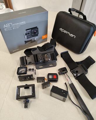 Action Cam 4K APEMAN A87 Wi-Fi Subacquea Accessori