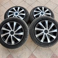 4 cerchi in ferro + 4 gomme invernali Hankook 15”