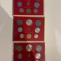 tre set monete collezione