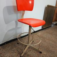Sedia Vintage Ferro design industrial