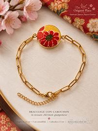 bracciale in tessuto chirimen giapponese 