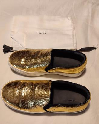 SCARPE CELINE SLIP-ON SNEAKER 25 GOLD
