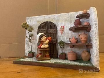 Scenografia per personaggi presepe classico Thun