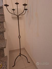 candelabro in ferro battuto 
