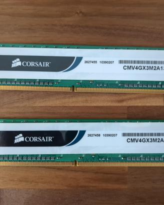 Corsair KIT RAM DDR3 4GB (2x2GB) 1333MHz CL9