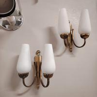 Coppia applique ottone anni 50
