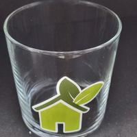 Set di bicchieri da tavola in vetro 'Ecofriendly'