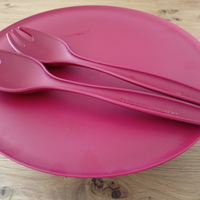 Contenitore 1,5L e posate insalata Tupperware