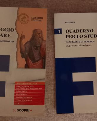 Libro "Il coraggio di pensare" 1 + quaderno studio