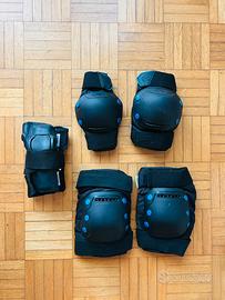 Decathlon set protezioni roller, skate, pattini
