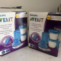 Set vasetti per conservare latte materno