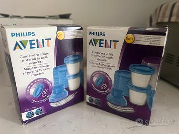 Set vasetti per conservare latte materno