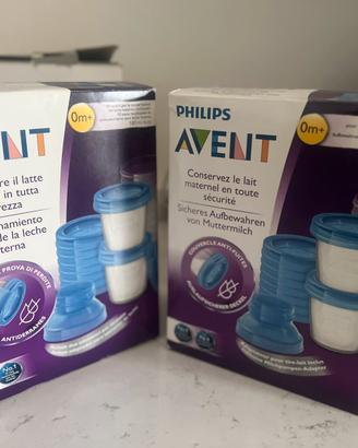 Set vasetti per conservare latte materno