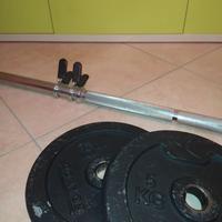 Bilanciere 180 cm 28mm + 2 dischi da 5 kg