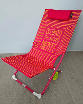 Sedia pieghevole con poggiatesta Kasanova