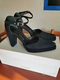 Décolleté Luciano Padovan in Tessuto Nero