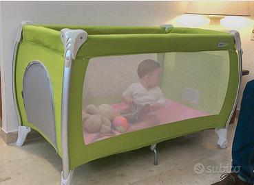 Lettino da campeggio / da viaggio INGLESINA verde