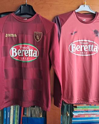 2 maglie torino calcio beretta joma 12 anni