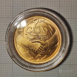 due scudi oro san marino 1988
