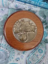 carabinieri,fermacarte in legno