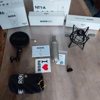 microfono Rode NT1-A con asta