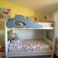 Letto castello legno 3 posti