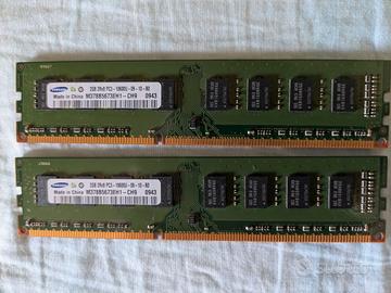 RAM Samsung da 2GB 2Rx8 e PC3 10600U DDR3