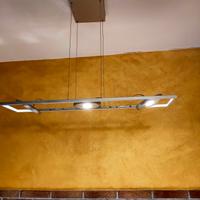 Lampadario con faretti orientabili a led