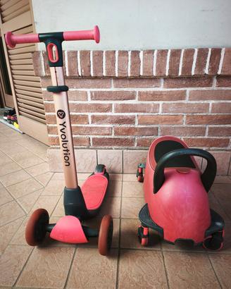 Yvolution Y Glider Luna 5 in 1 Bimbi monopattino 