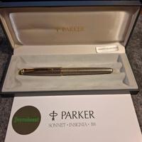 STILOGRAFICA PARKER in ARGENTO MASSICCIO - NUOVA