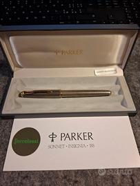 STILOGRAFICA PARKER in ARGENTO MASSICCIO - NUOVA