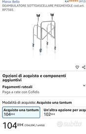 Deambulatore ascellare per anziani