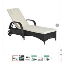 Sedia regolabile con rotelle