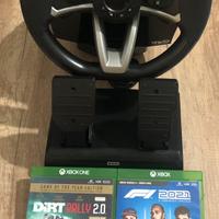 Hori Volante/pedali xbox one s(+2giochi)come nuovo