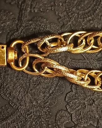 Portachiavi a catena color oro