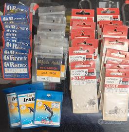 stock 50 buste di ami da pesca bolognese inglese