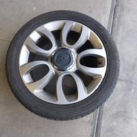 set da 4 gomme+cerchioni fiat 500L