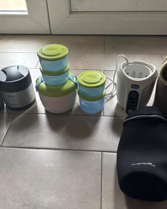 contenitori e scalda biberon per svezzamento 