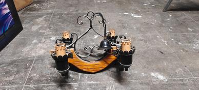 Lampadari ferro battuto