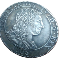 REPLICA MONETA NAPOLI PIASTRA 120 GRANA 1805 COD11