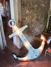 Lampada da terra Ancora con luci