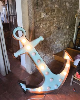 Lampada da terra Ancora con luci