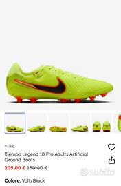 Nike Tiempo Pro FG Sn52 Volt/Black