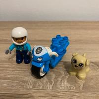 Lego dublo motocicletta della polizia