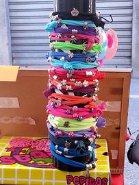 10 braccialetti in fettuccia