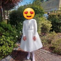 Vestito comunione e maglioncino