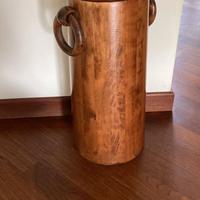Portaombrelli vintage in legno massiccio