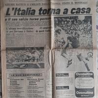 Gazzetta dello Sport   24-6-74   ITALIA a casa